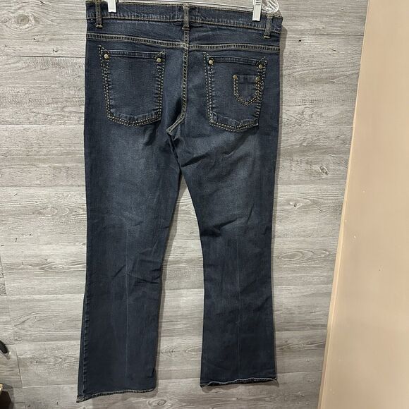 CHOR Bootcut Straight Stretch Denim Punk Jeans W 32 Inseam 32 - Picture 4 of 8